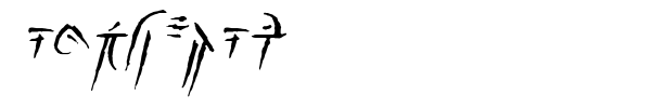 Iokharic font preview